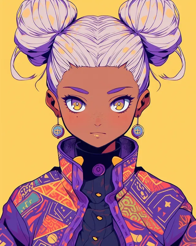 Cute Cartoon Girls Portraits