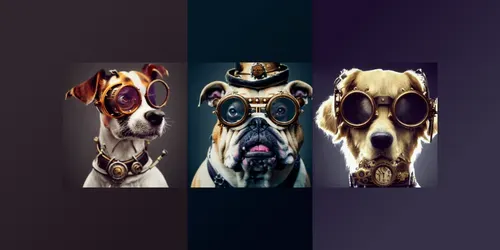Steampunk Dog Breeds generated by midjourney