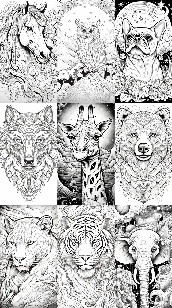 Create Coloring Books For Adults Animal