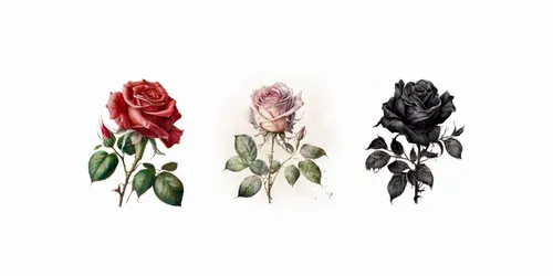 Watercolor Roses generated by midjourney