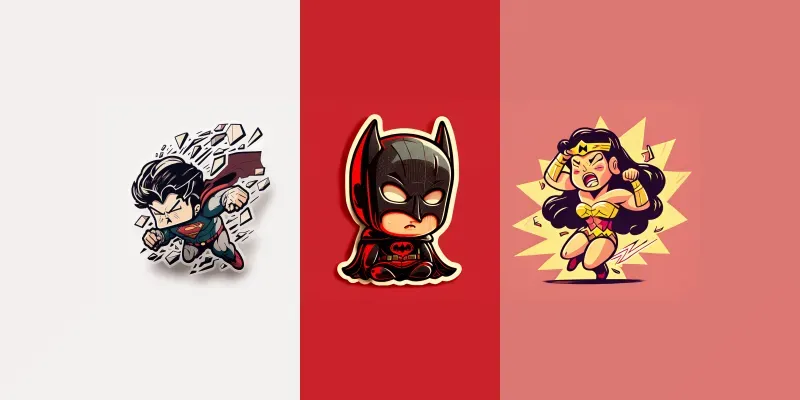 Dc Hero Stickers generated by undefined