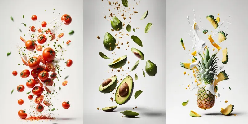 Explosions Of Foods And Tastes generated by undefined
