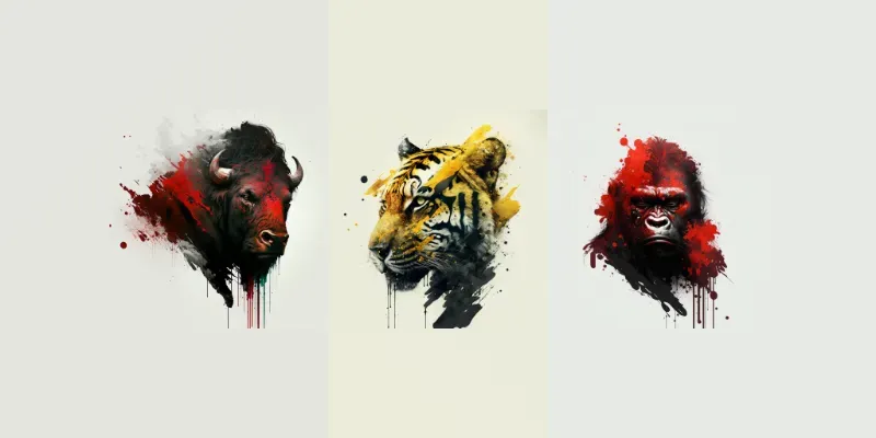 Painted T-shirt Designs With Outstanding Colours generated by undefined