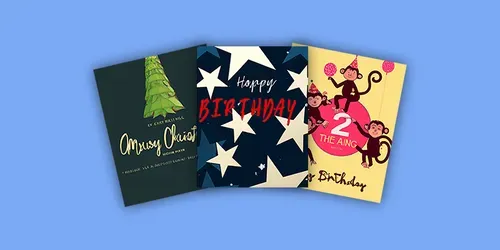 Birthday / Holiday Card Design generated by dalle