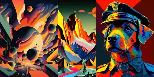 Vibrant Colorful Bright Colors generated by midjourney