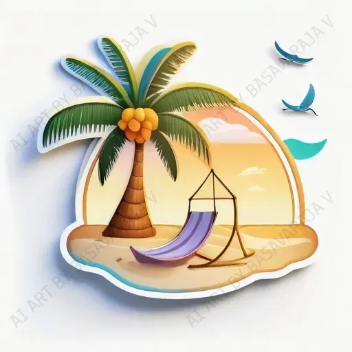 3D Sticker Art For Social Media