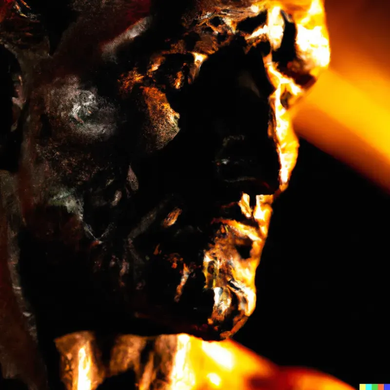 Old Bronze Statues