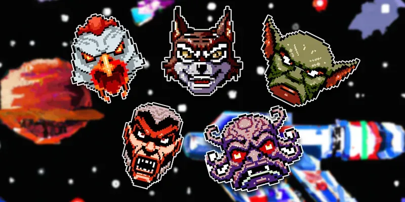 Pixelated Doom Character generated by undefined