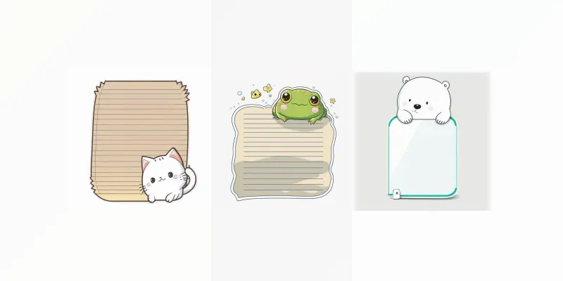 Cute Notepad Papers generated by undefined