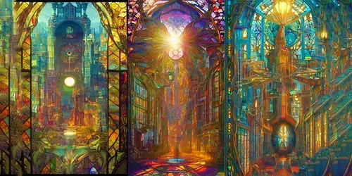 Stained Glass Masterpieces generated by stable-diffusion