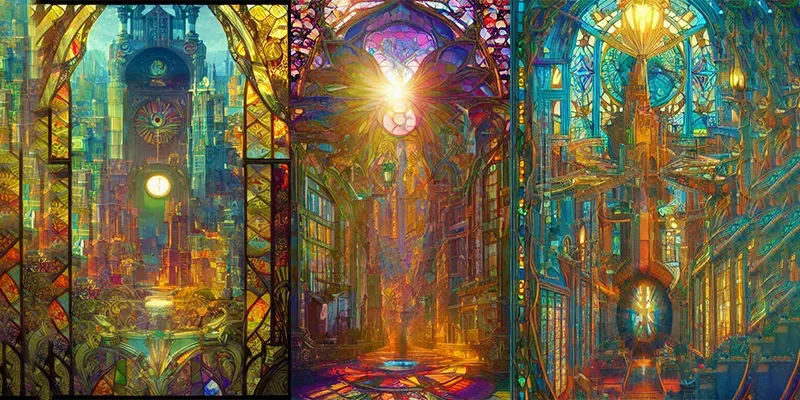 Stained Glass Masterpieces generated by undefined