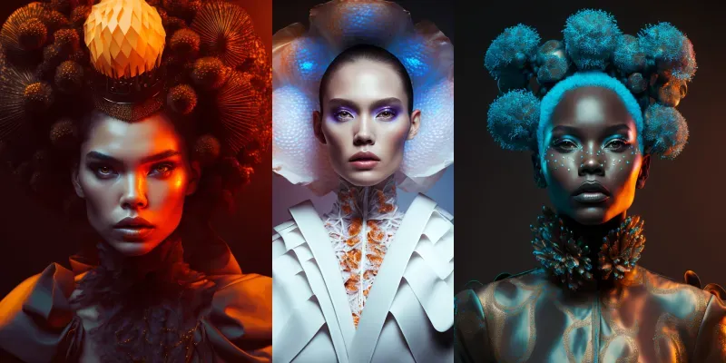 Creative Fashion Portraits generated by undefined