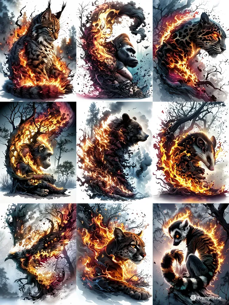 Wild Animals Of The Burning Lands