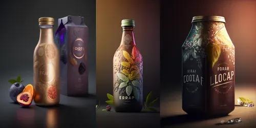 Sustainable Packagings For Beverages generated by midjourney