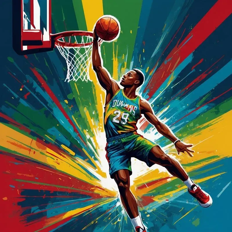 Dynamic Sports Actions Featuring Athletes