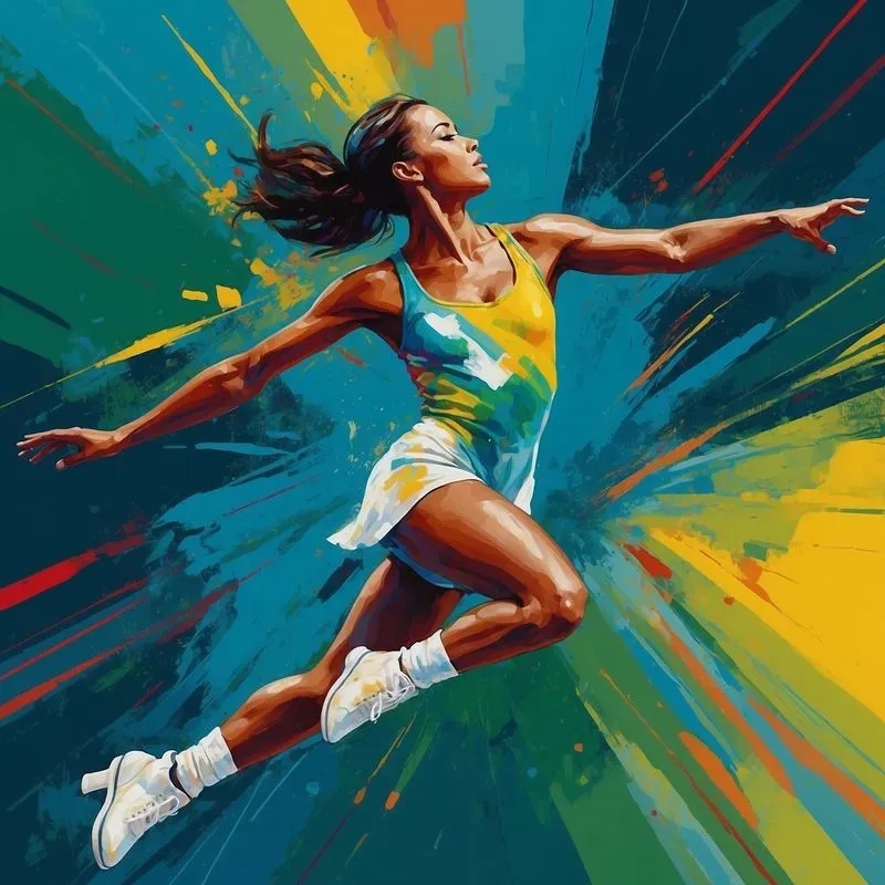 Dynamic Sports Actions Featuring Athletes