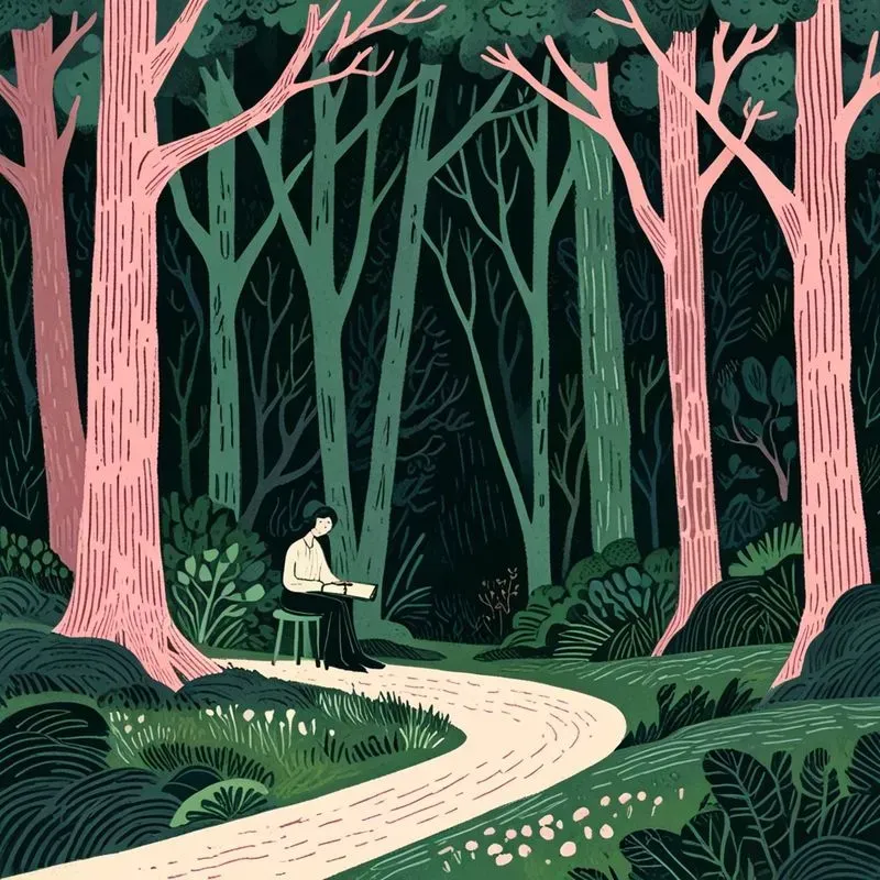 Drawings In Linocut Prints Style