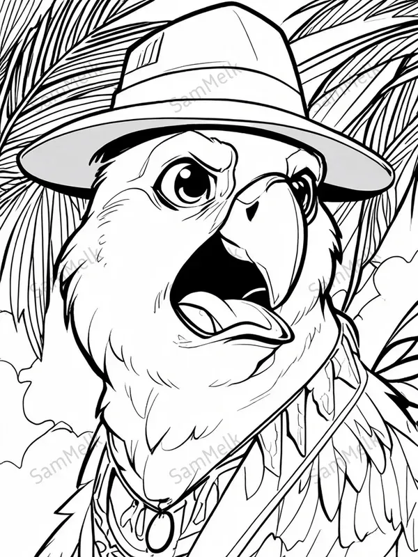 Colouring Pages Bold Characters