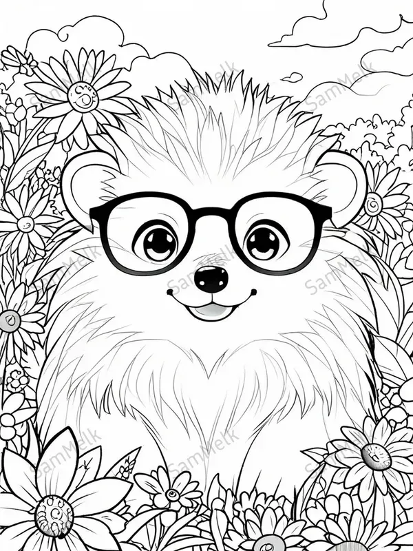 Colouring Pages Bold Characters
