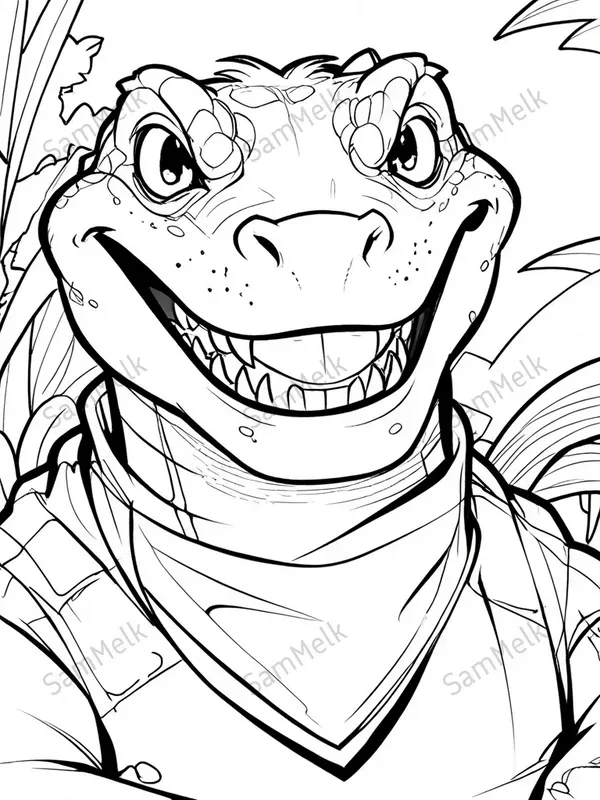Colouring Pages Bold Characters