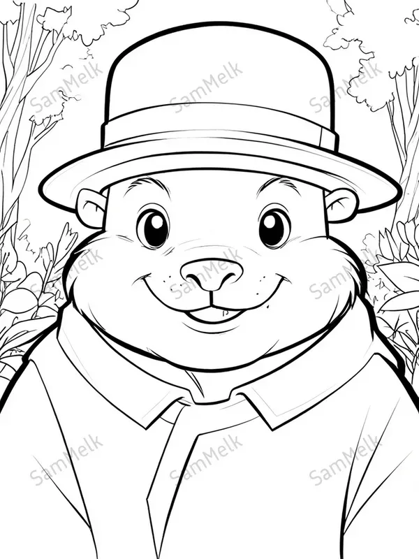 Colouring Pages Bold Characters