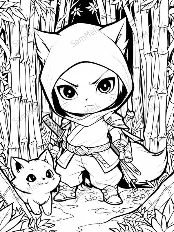 Bold Line Art For Creative Colorings