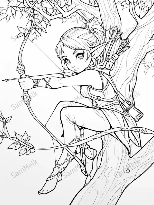 Bold Line Art For Creative Colorings