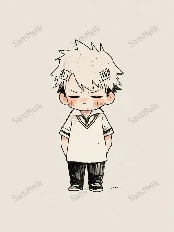 Charming Handsketched Chibi Characters