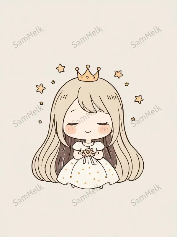 Charming Handsketched Chibi Characters