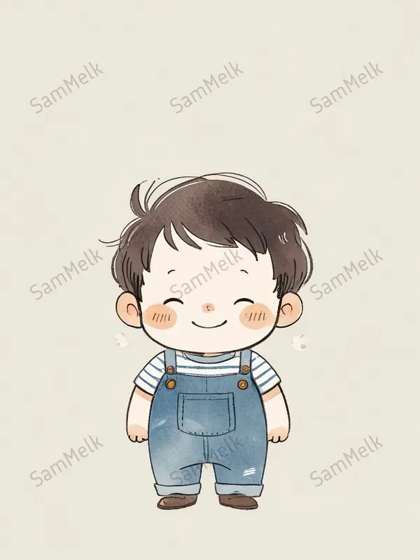 Charming Handsketched Chibi Characters