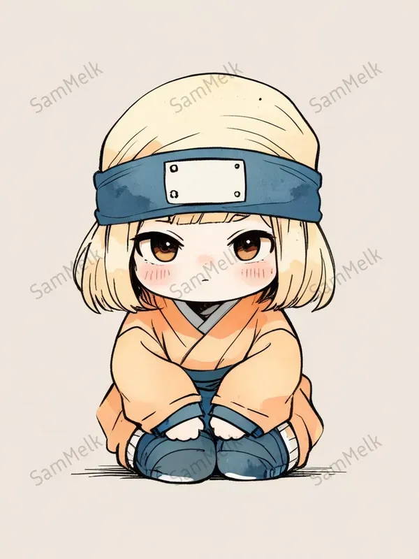 Charming Handsketched Chibi Characters