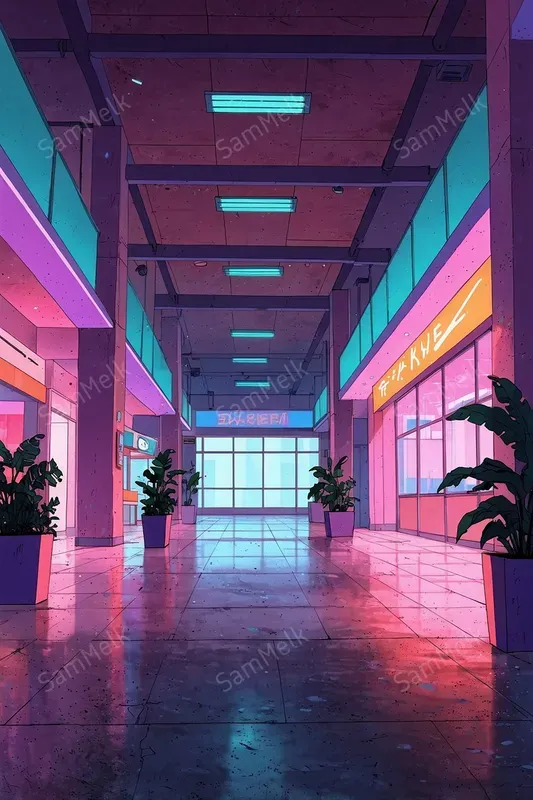 Retrofuturistic Animeinspired Neons