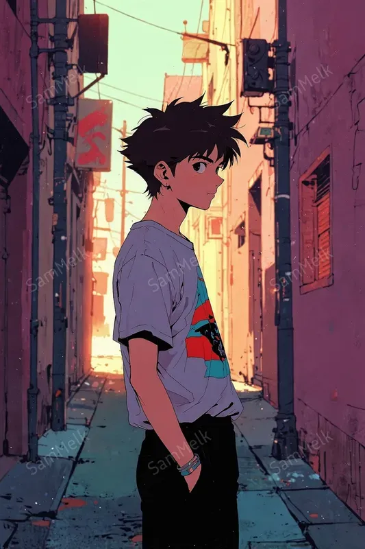 Retrofuturistic Animeinspired Neons