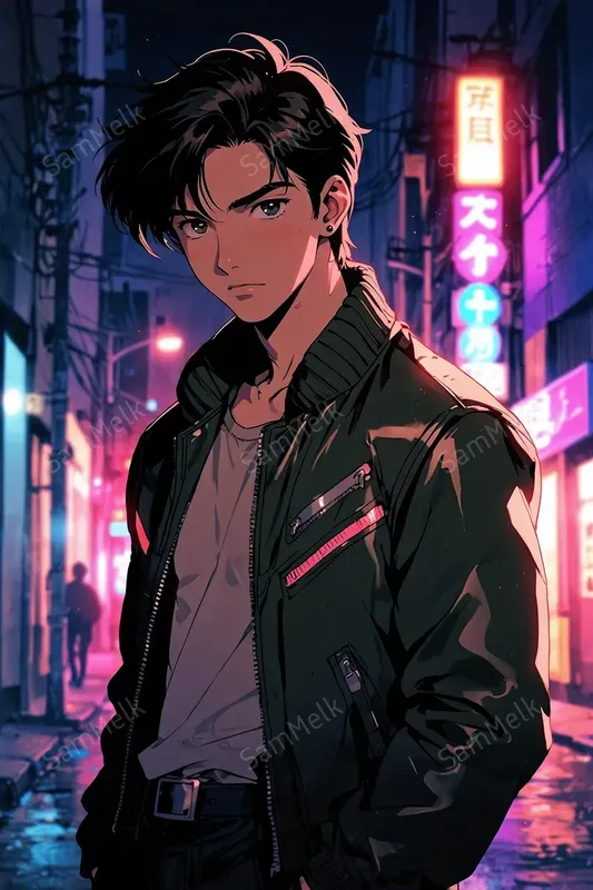 Retrofuturistic Animeinspired Neons