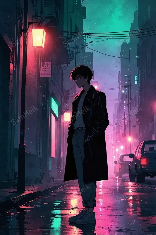 Retrofuturistic Animeinspired Neons