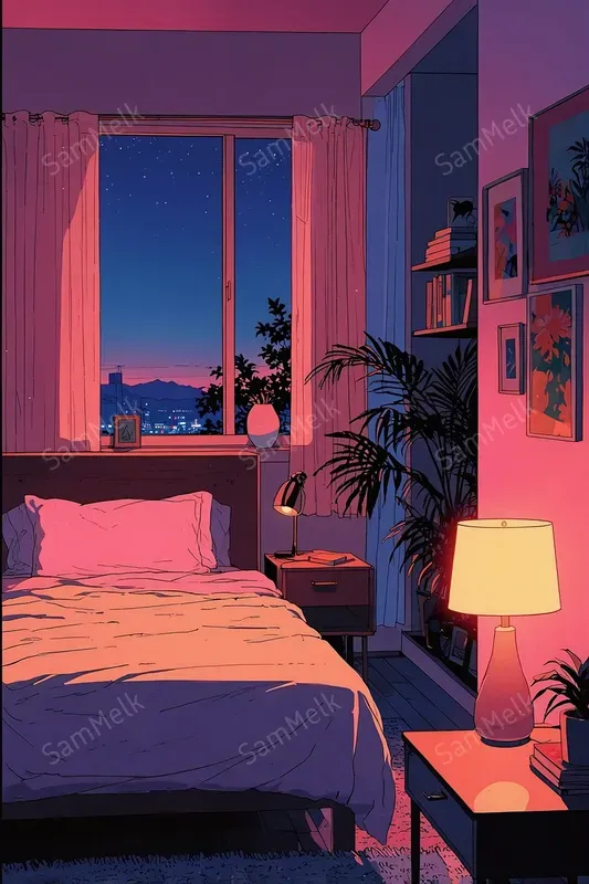 Retrofuturistic Animeinspired Neons