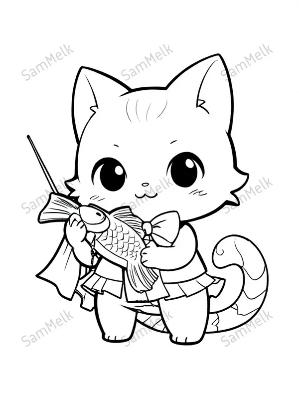 Whimsical Coloring Book Animal Portraits