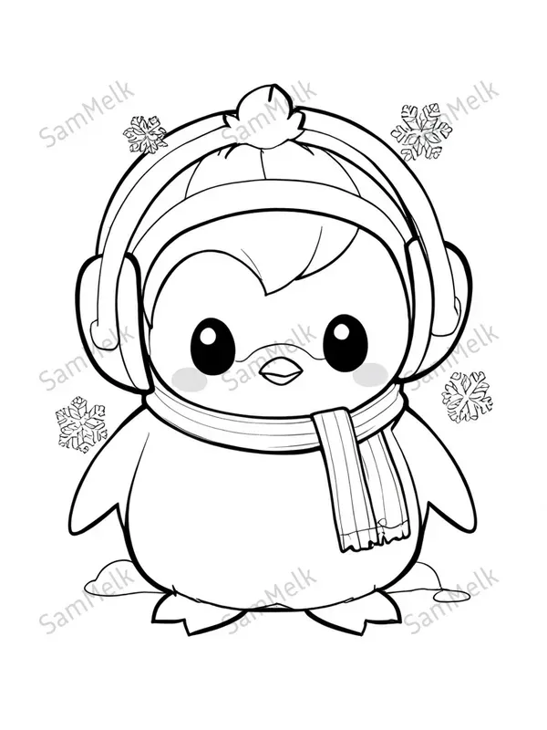 Whimsical Coloring Book Animal Portraits