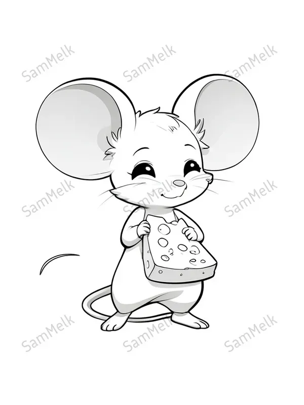 Whimsical Coloring Book Animal Portraits