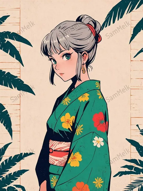 Vintage Anime Fullbody Character Designs