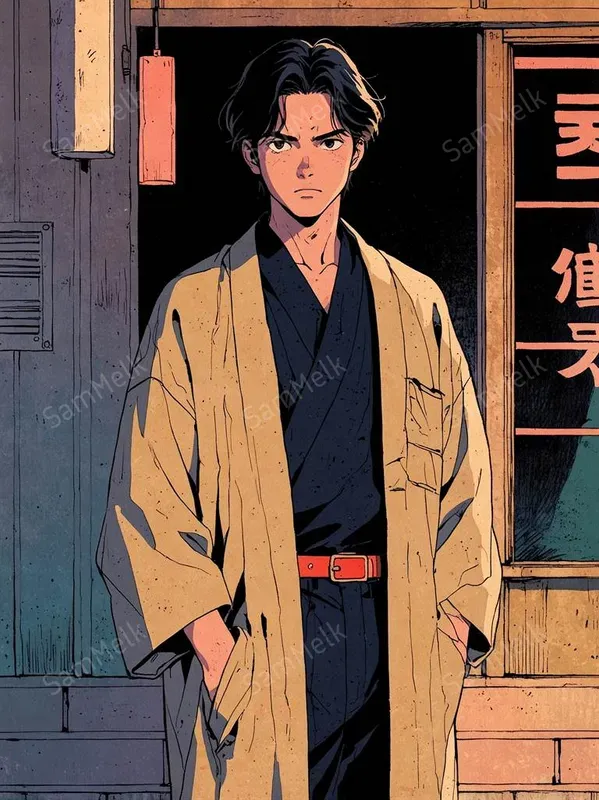 Vintage Anime Fullbody Character Designs
