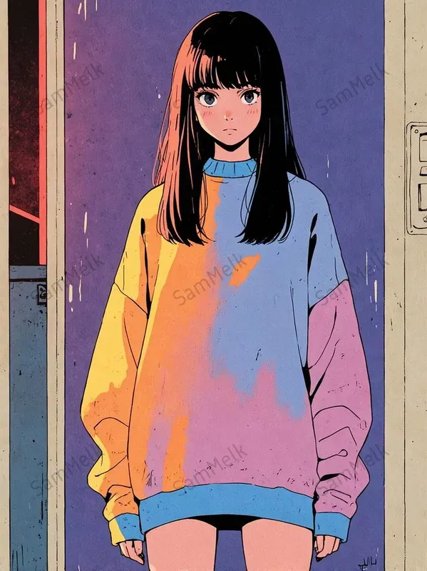 Vintage Anime Fullbody Character Designs