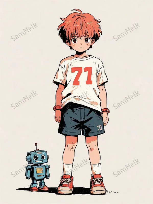 Vintage Anime Fullbody Character Designs