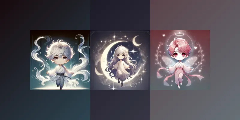 Elemental Character Chibi Art generated by undefined