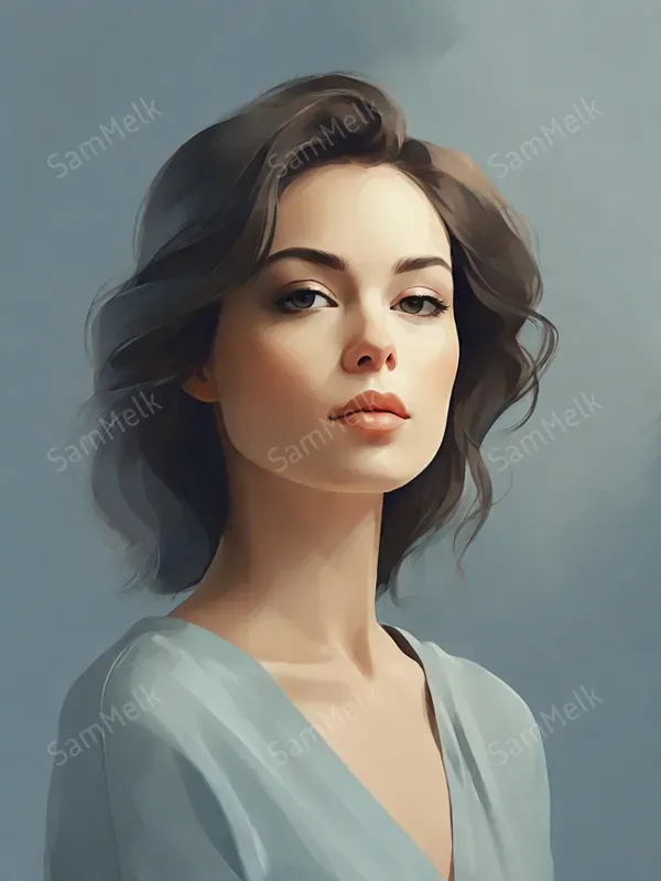 Minimalist Portrait Art Style