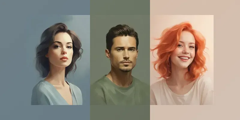 Minimalist Portrait Art Style generated by undefined