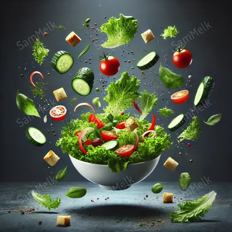 Hyperrealistic Floating Food Art