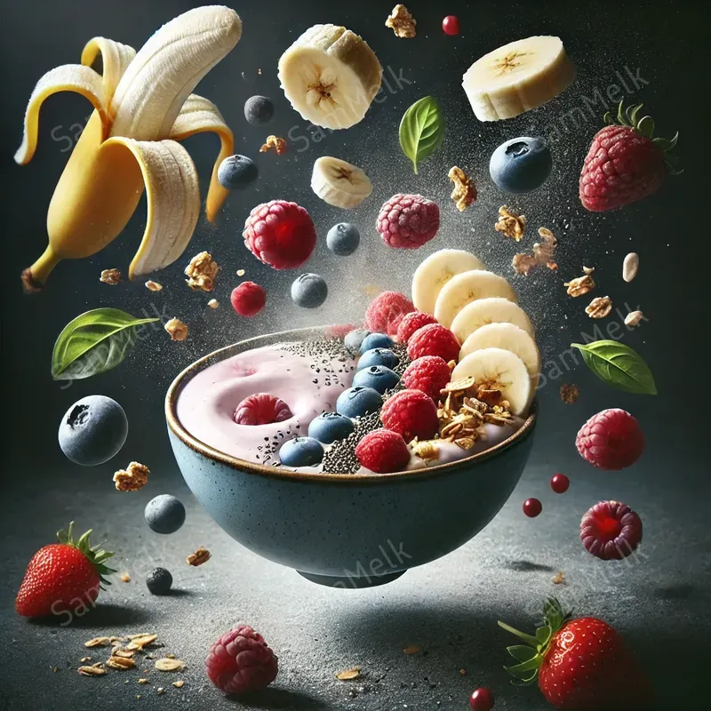 Hyperrealistic Floating Food Art