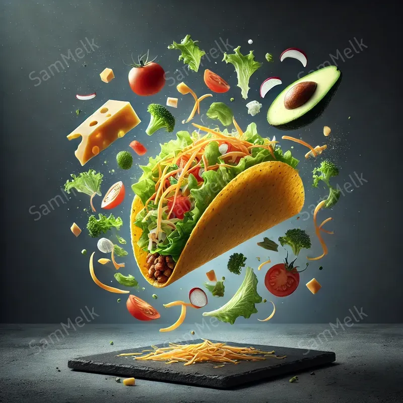Hyperrealistic Floating Food Art