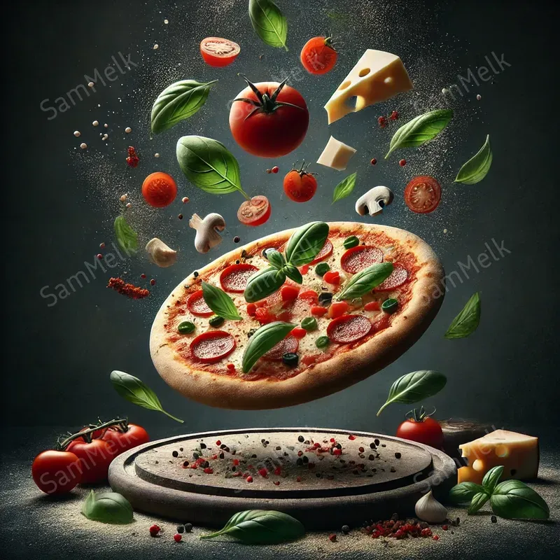 Hyperrealistic Floating Food Art